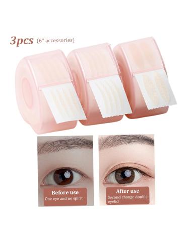 Double Eyelid Tape - 3 Rolls Instant Eyelid Lifter Strips for Hooded & Droopy Eyes | Breathable & Invisible Eyelid Tapes - Buy Online on GoSupps.com