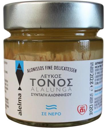 Alelma Greek White Tuna Alalunga from Alonissos in Water 212 g - MERCURY FREE - Buy Online on GoSupps.com