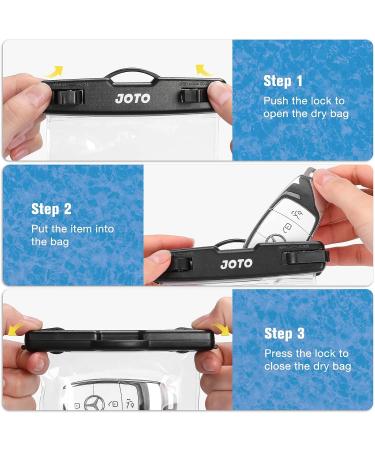 JOTO 2 Pack Waterproof Car Key FOB Case with Lanyard - Small Waterproof Wallet for Money Credit ID Card - Black - Buy Online on GoSupps.com