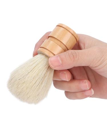 Travel razor brush for men soft hair-razor brush with wooden handle facial cleansing foam razor brush for salon gifts at home travel