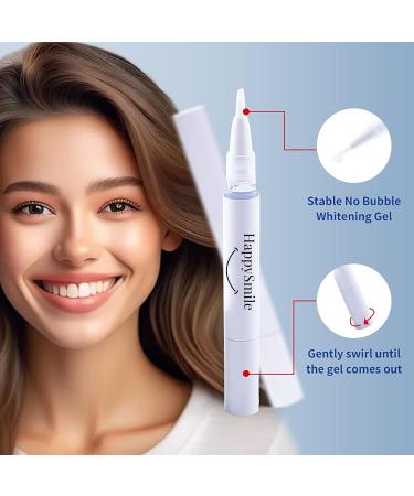 HappySmile LED & Pen Teeth Whitening Kit - Professional Oral Care for White Teeth - Includes Teeth Whitening Pen & LED for a Brighten Your Smile - Premium Teeth Whitening kit - Buy Online on GoSupps.com