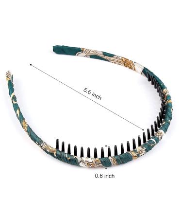 Amcami 6-Piece Non-Slip Comb Headbands for Women - Resin Thin Hair Bands for Makeup & Face Washing - Hair Accessories for Girls - Buy Online on GoSupps.com