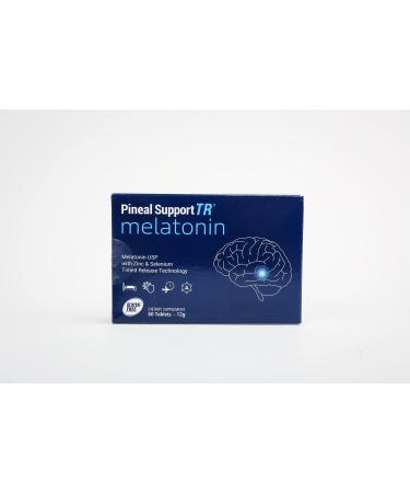 Melatonin Time Release Pineal Support by Health Six Advanced Blend Sleep 3 Ingredients  Melatonin Zinc & Selenium  Dietary Supplement Tablets