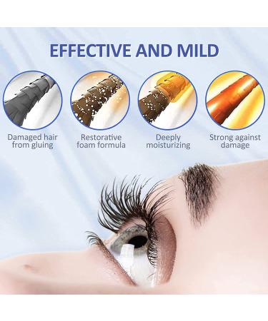 Eyelash Shampoo & Cleaner for Extensions | 50ml Eyelash Make-Up Remover with 2 Brushes | Salon & Home Use - Buy Online on GoSupps.com