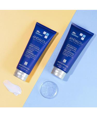 Andalou Naturals Deep Hydration Body Wash | Ultra-Nourishing Shower Gel with Hyaluronic Acid & Ceramides for Dry Skin | Gentle Exfoliating Cleanser 8.5 fl oz - Buy Online on GoSupps.com