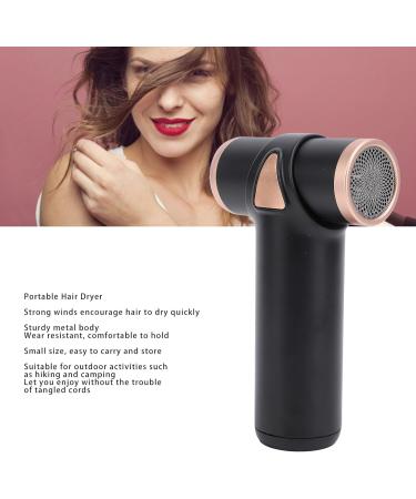 Mini Hair Dryer Practical Lightweight Compact Size Cordless Hair Dryer High Speed Multifunctional Aluminum Alloy Portable Blow Dryer for Outdoor Travel Hiking Camping - Buy Online on GoSupps.com