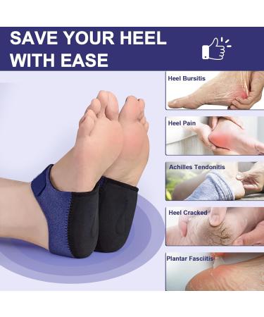 Buy Heel Protectors & Heel Cups for Pain Relief | Plantar Fasciitis & Achilles Tendinitis Support | L Large - Thicken & Breathable Pads for Men & Women - Buy Online on GoSupps.com