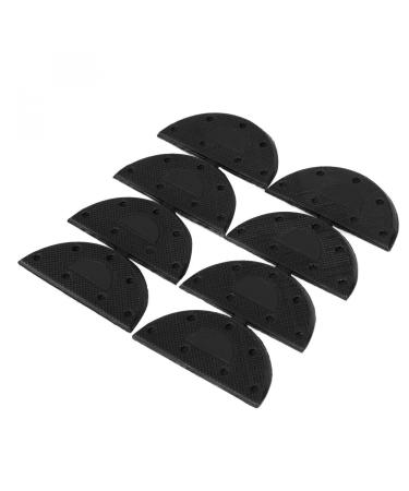 uxcell Rubber Heel for Shoes Boots Sole Heel Guard Repair Pads 8pcs Black