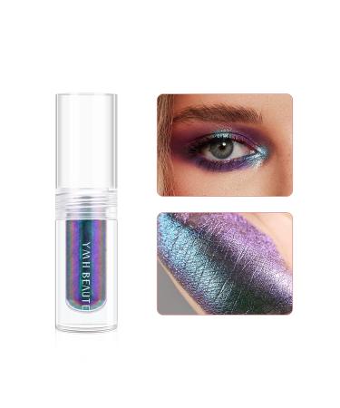YMH BEAUTE Liquid Glitter Eyeshadow - Pigmented & Long Lasting | Quick Drying & Easy to Apply | Loose Glitter Glue for Eye Crystals Makeup (Purple - Green 05) - Buy Online on GoSupps.com