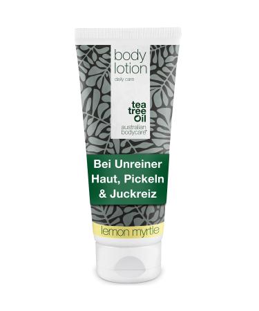 Body lotion for women & men 200 ml |Tea tree oil Body + Lemon Myrtle Lotion for dry skin |Daily care relieves pimples mushroom lichen mushrooms jock itch acne and body odor
