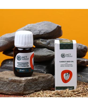 MCT Natural Carrot Seed Oil 20ml | 100% Pure Aromatherapy & Massage Oil | No Additives | Premium Care Oil for Skin - Buy Online on GoSupps.com