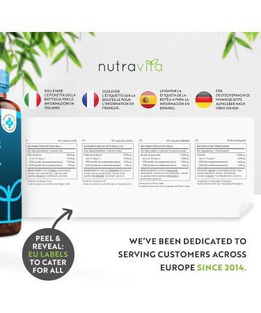 Nutravita Omega 3 Fish Oil 2000mg - 1000mg EPA & 400mg DHA - UK Made, Sustainably Sourced, Contaminant Free - Buy Online on GoSupps.com