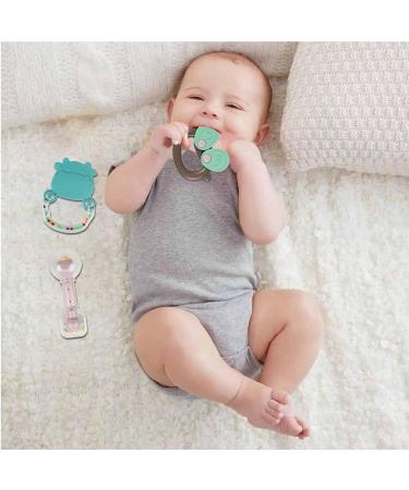 Baby Rattling Bite Ring | Infant Gripping & Rotating Rattler Toy | Sensory Music Toy for Early Development | Perfect Newborn Birthday Gift | 13-Piece Storage Box Set - Buy Online on GoSupps.com