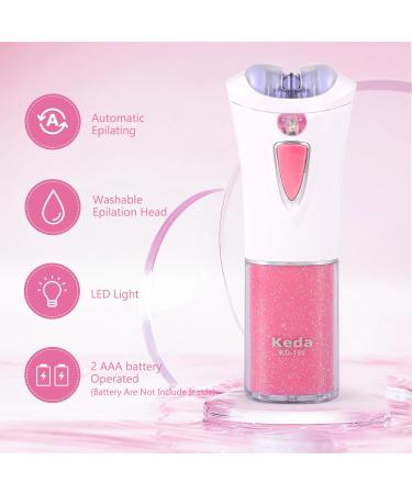 Women's Cordless Facial Epilator with LED Light - Painless Hair Removal for Face, Arms, Underarms, and Bikini Line - Compact and Travel-Friendly - Buy Online on GoSupps.com