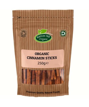 Organic Ceylon Cinnamon Sticks 250g by Hatton Hill Organic 250 g (Pack of 1)