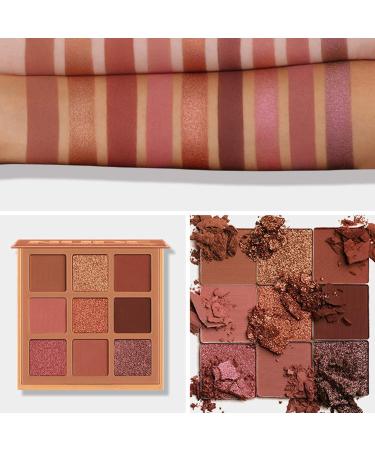 9 Colors Eyeshadow Palette Long Lasting Professional Makeup Ultimate Eye Shadow Smudge Eyeshadow Makeup Eye Shadow Neutral Smoky Eye Shadows - Buy Online on GoSupps.com