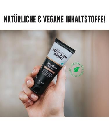 Brooklyn Soap Company Aftershave Balm 75ml | Natural Men's Care Relieves Irritation & Calms Skin - Buy Online on GoSupps.com
