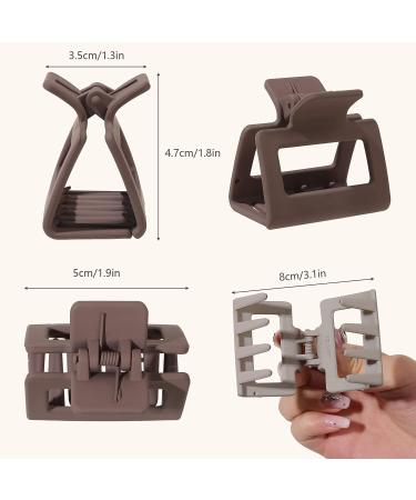 Square Matte Hair Claw Clips for Women - Medium Rectangle Hair Clips for Thick/Thin Hair - Strong Hold Non-slip Styling Accessories - Buy Online on GoSupps.com