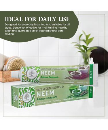 Madina Neem Advance Toothpaste 6 Pack, Natural Oral Care, Herbal Toothpaste, Antibacterial, Antifungal, Plaque Control, Breath Freshening, Daily Use, Oral Hygiene, 6.42 oz Each 1.17 Ounce (Pack of 6) - Buy Online on GoSupps.com