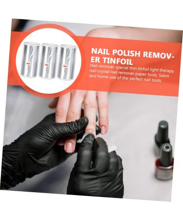 POPETPOP 3rolls Nail Foil Gold Flake Paper Nail Soak off Wraps Dip Remover Gold Flakes for Crafts Nail Remover Accessory Accessories for Girls Cake Nail Bag Thin Section Tin Foil - Buy Online on GoSupps.com