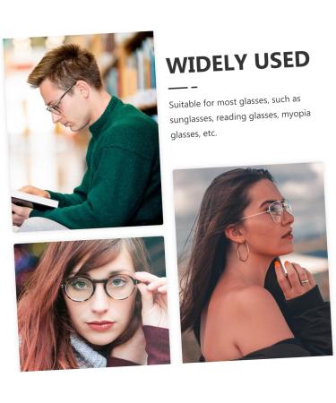 Goohochy Non-Slip Glasses Tips - Repair & Replace Glass Frame Arms & Hinges | Durable Metal Silter Silver (14.00x0.40cm) for International Shipping - Buy Online on GoSupps.com