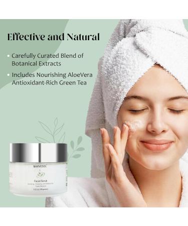 Facial Scrub Exfoliator for Rosacea | Gentle Deep Cleanser for All Skin Types - Buy Online on GoSupps.com