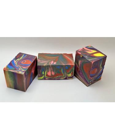 Fruit Cocktail Delight Homemade Cold Process Soap - 6.5-7.5 oz Swirled Bar - Vegan & Natural - International Shipping Available - Buy Online on GoSupps.com