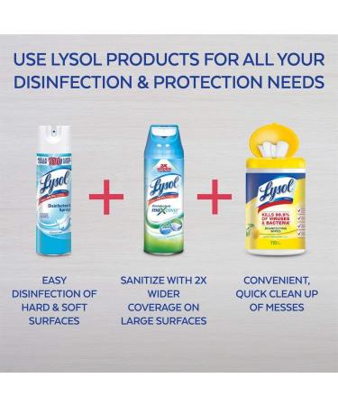 Lysol Citrus Meadows Disinfectant Spray 76oz (4X19oz) - Kills 99.9% of Germs - Buy Online on GoSupps.com