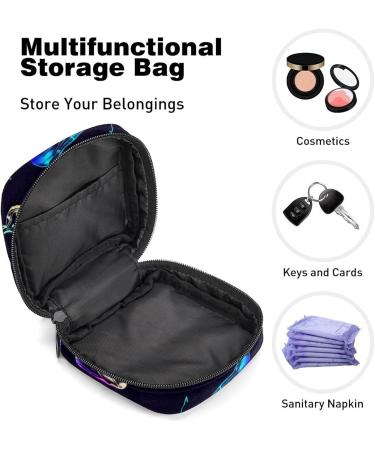 MuooouM Portable Zipper Storage Bag for Women - Neon Colors Perfect for Teenagers & Girls | 4.7x6.6x6.6 in - Buy Online on GoSupps.com