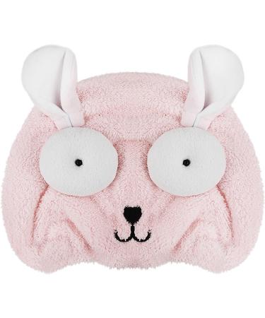 Ultra Absorbent Hair Drying Towel for Women & Girls | Cute Cartoon Microfiber Quick Dry Turban for Long Curly Hair | Pink Spa & Salon Head Wrap - Buy Online on GoSupps.com