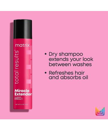 Matrix Miracle Extender Dry Shampoo - Refreshes Hair & Absorbs Oil - All Hair Types - 3.4 Oz - Buy Online on GoSupps.com