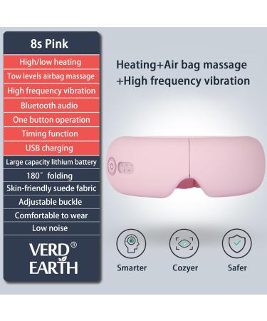 Shu Sen 8s Eye Massager for Migraines - Heat & Compression Bluetooth Relieves Eye Strain & Dark Circles Perfect Gift for Men & Women - Buy Online on GoSupps.com