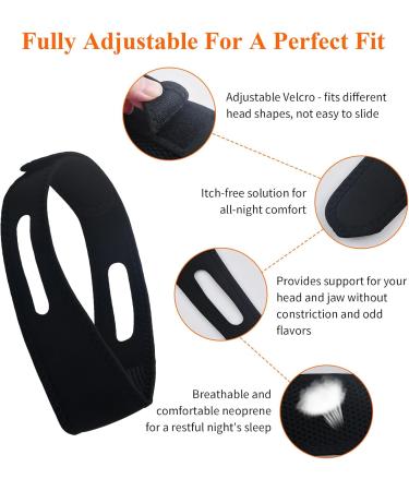 Effective Anti-Snoring Chin Straps - Adjustable Snoring Aid for Quiet Sleep | International Shipping - Buy Online on GoSupps.com