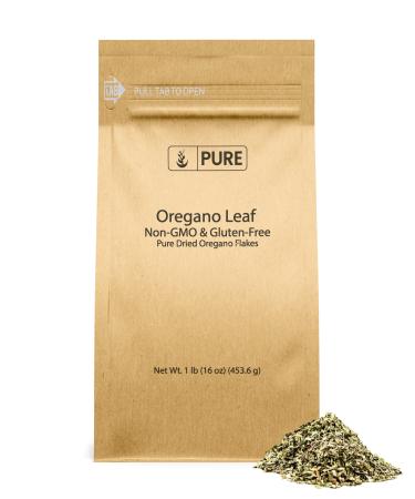 Pure Original Ingredients Oregano Leaf Flakes (16 oz) Pure & Natural, Gluten-Free 1 Pound (Pack of 1)