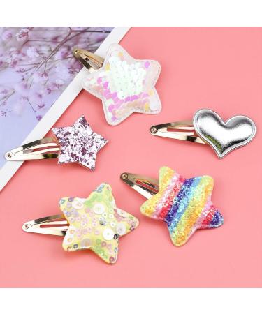 Cozlly 8 Pairs Girls Hair Clips Butterfly Star Heart Crown Shaped Hair Clips Cute Sequins Hair Barrettes Non-Slip Metal Snap Hair Clips Sparkly Hair Pins Hair Accessories for Kids Girls Fine Hair - Buy Online on GoSupps.com