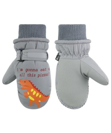 QKURT Kinder Ski gloves snowboard gloves Snow hand shoes waterproof and windproof winter feasts for 2-5 years of girls and boys skiing snowboard riding hiking cycling