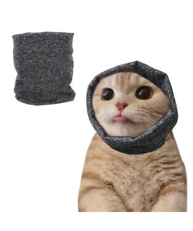 Pattepoint cat ear muffs noise protection kittens earmiths for comfort cat Earmuffs hooded sweaters for cats kittens neck and ears Warmer kitten hoodie ant fear snood -gray s - Buy Online on GoSupps.com