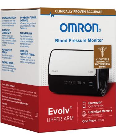 OMRON Evolv Bluetooth Upper Arm Blood Pressure Monitor - Wireless & Portable Design - Works with Alexa - Buy Online on GoSupps.com