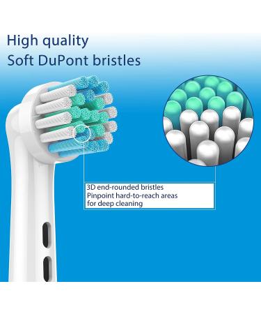 Professional Oral B Braun Compatible Toothbrush Heads - Medium Soft Dupont Bristles | Precision Clean Brush Refills - Buy Online on GoSupps.com