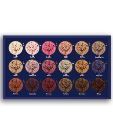 Hidden Gems Eyeshadow Palette - 18 Super Pigmented Shades in Matte, Shimmer, and Duochrome Finishes - Professional Quality, Buttery Soft, Long Lasting - Buy Online on GoSupps.com