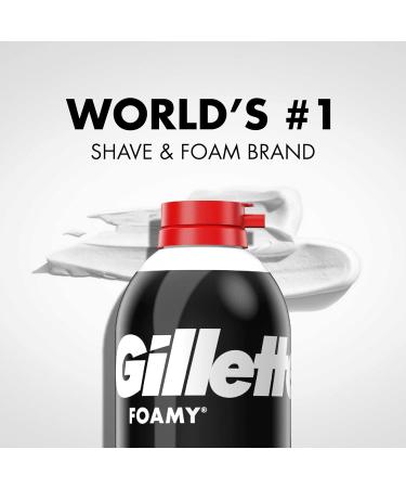 Buy Gillette Comfort Glide Foamy Regular Shave Foam for Men - 11 Ounce | Smooth Shaving Experience | International Shipping Available - Buy Online on GoSupps.com