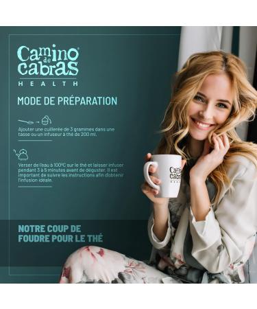  CAMINO DE CABRAS PREMIUM DETOX TEA - Exclusive Earl Grey with Ceylon & Assam Black Tea Bergamot Coconut Lemon Pomegranate Calendula & Blue Flowers - Wellness Herbal Tea 100g - Buy Online on GoSupps.com