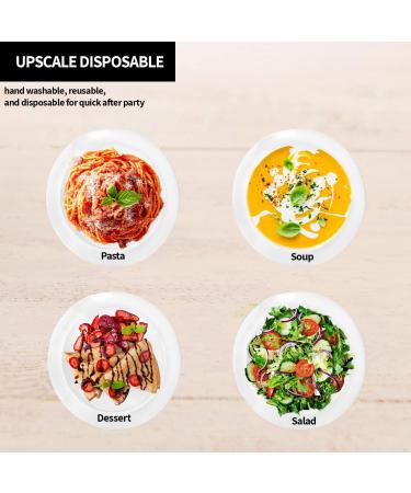 Lillian Tablesettings Premium Plastic Bowls 14 oz - White/Pearl - 30 Count - Buy Online on GoSupps.com
