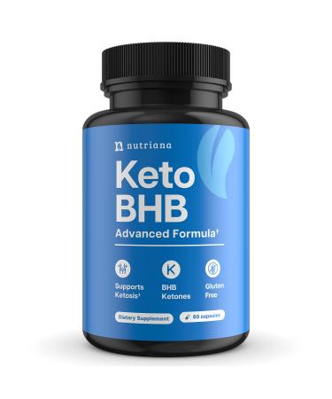 Nutriana Keto Diet Pills for Women and Men - Keto Supplements Keto Bhb for Ketosis - Bhb Salts Exogenous Ketones - 30 Day Supply