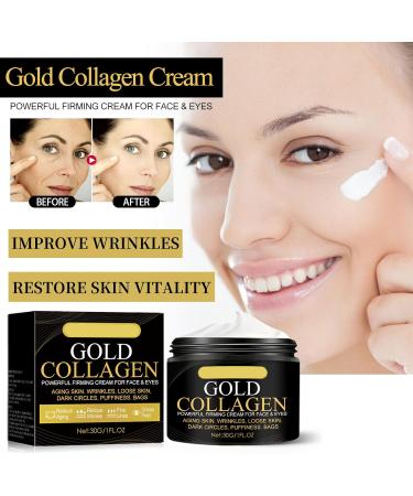 24K Collagen Anti Wrinkle Face Cream - Moisturiser Face Women - Collagen Cream for Face - Face Moisturizer for Dry Skin - Anti Wrinkle Cream for Women - Buy Online on GoSupps.com