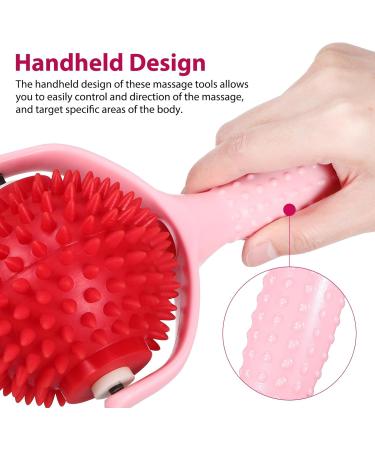 Healvian 2-Piece Massage Roller Set | Muscle Relaxation Device for Back Legs Feet & Hands - Relieve Muscle Pain Effectively - Buy Online on GoSupps.com