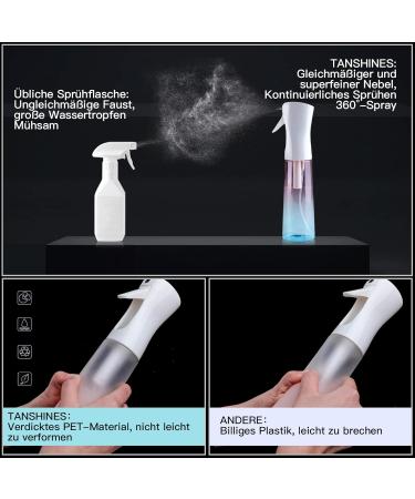 Buy Tanshine 200ml/300ml Fine Fog Spray Bottle - Perfect for Hair Cleaning & Disinfecting | Pink & Blue | International Shipping - Buy Online on GoSupps.com