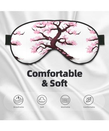 Buy Cherry Blossoms Tree Unisex Adjustable Blackout Eye Mask - Perfect for Travel Yoga and Naps Worldwide - Buy Online on GoSupps.com