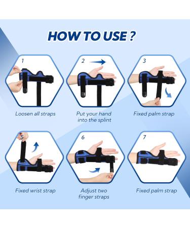 YiYame Little Finger Splint - Metal Support for Broken/Ring Finger, Boxer's Fracture, Arthritis - Right & Left Hand - Buy Online on GoSupps.com