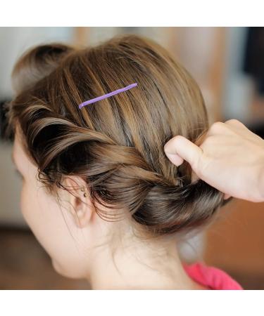 KALLORY 100pcs Colorful Metallic Bobby Hairpins - Macaroon Hair Clips for Women & Girls | Stylish Hair Accessories - Buy Online on GoSupps.com